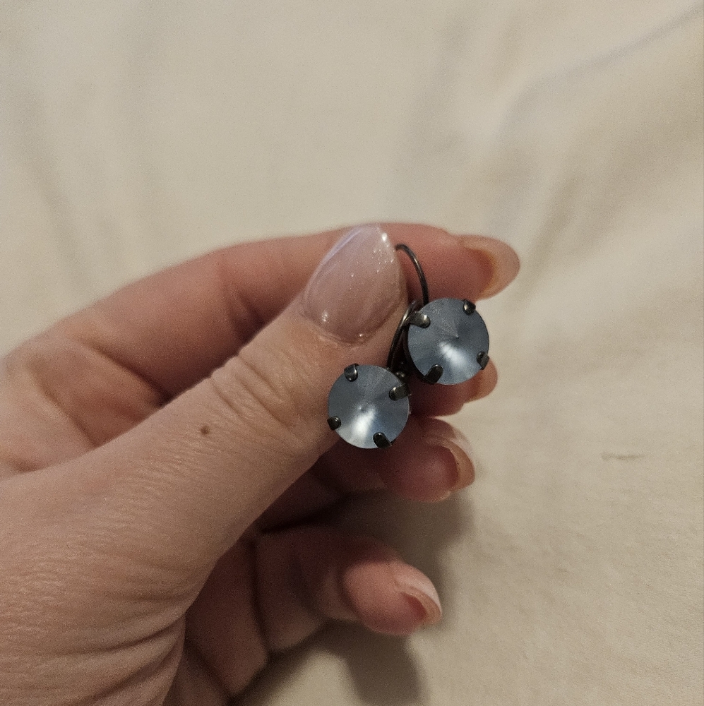Sabika Inspired Elegant Blue Earrings